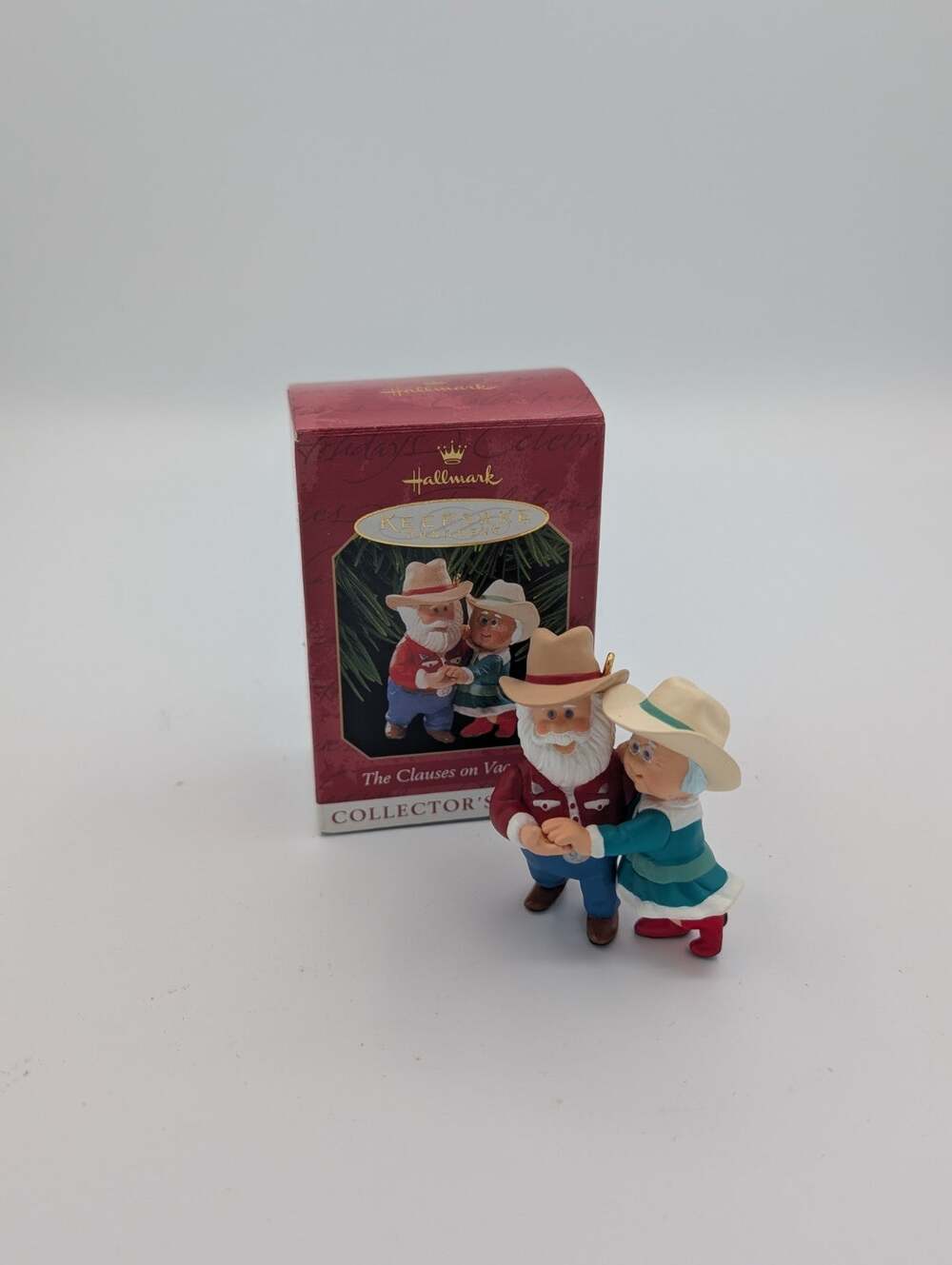 Hallmark Keepsake The Clauses on Vacation Tree Ornament Dancing Cowboys MIB VTG
